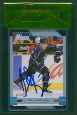 DUSTIN BROWN Signed 2003-04 Bowman Rookie Card #146 RC Kings Auto Beckett BAS
