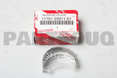 117012201101 Genuine Toyota BEARING, CRANKSHAFT 11701-22011