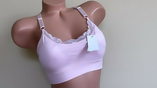 3 Bra 6 Sport Bras Yoga Active Wear Workout Racer Back TOP Lace Camisole Sz S-L - Picture 10 of 12