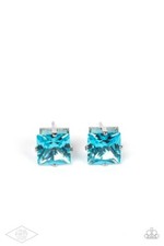 Paparazzi Jewelry "Girls Will Be Girls" Blue Earrings New With Tags