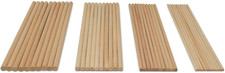 Wooden Dowel Asssortment 40 Dowel Rods 12 Inches Long by