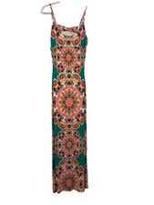 Fashion Nova Kaleidoscope Days Strappy Back Maxi Dress