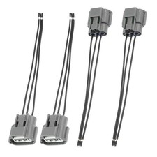 4pcs Ignition Coil Connectors Plug Wiring Harness Pigtail Wiring 3 Wire Femal...