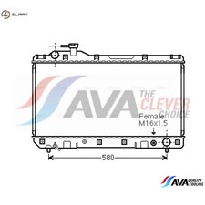 RADIATOR ENGINE COOLING TO2219 FOR TOYOTA RAV/4/�/Cabrio 3S-FE 2.0L 4cyl RAV 4 I