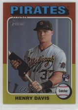 2024 Topps Heritage Chrome Refractor 213/575 Henry Davis #415 0jm6