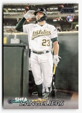 2023 Topps Stadium Club #128 Shea Langeliers RC BLACK FOIL Rookie Card. rookie card picture