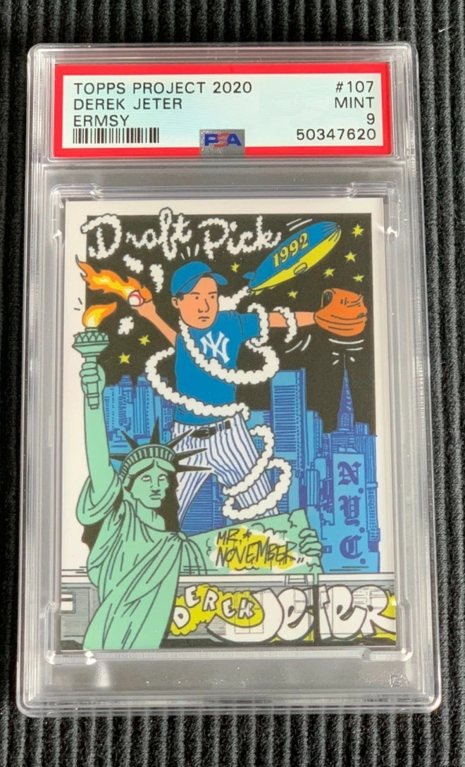 Derek Jeter by Ermsy #107 Topps Project 2020 - 1993 Topps #98 RC