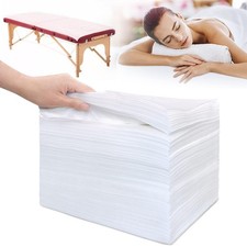 100Pcs Disposable Massage Table Sheets 31.5" x 71" 100 Count, A-white-100