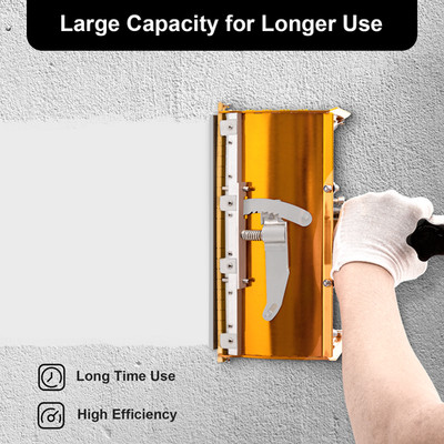 10'' Drywall Taping Tools Flat Finishing Box Set w/ 40''-64'' Extendable Handle