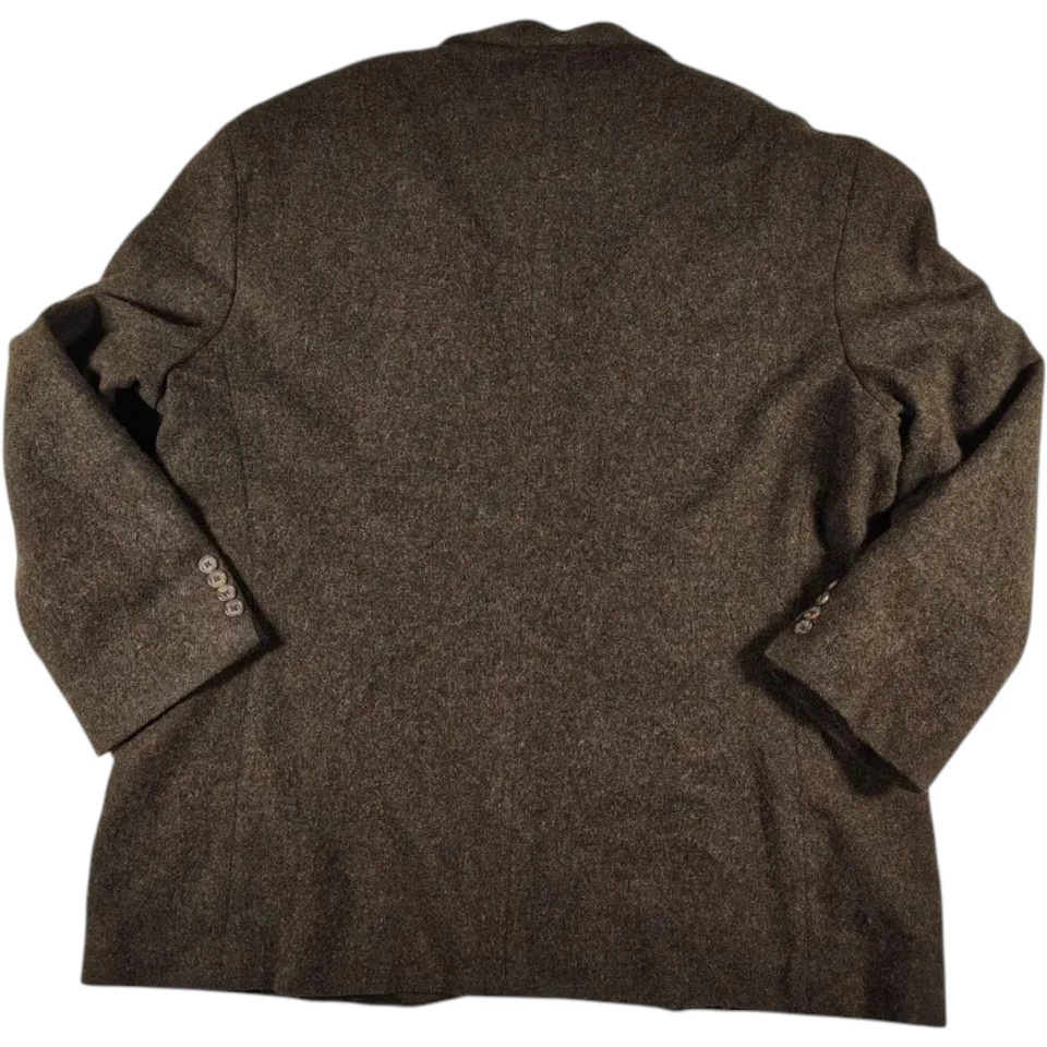 ВИНТАЖНЫЙ LAND'S END мужской Твидовый Blazer Sport пальто повседневный куртка размер 48R шерсти костюм - Изображение 2 из 4