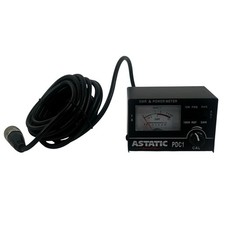 Astatic PDC1 SWR Meter 10 watt and 100 watt switches W Cable
