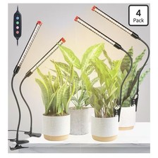 4Pack 2-in-1 Small Clip Grow Lights for Indoor Plants, Bonsai, Succulent, Cac...