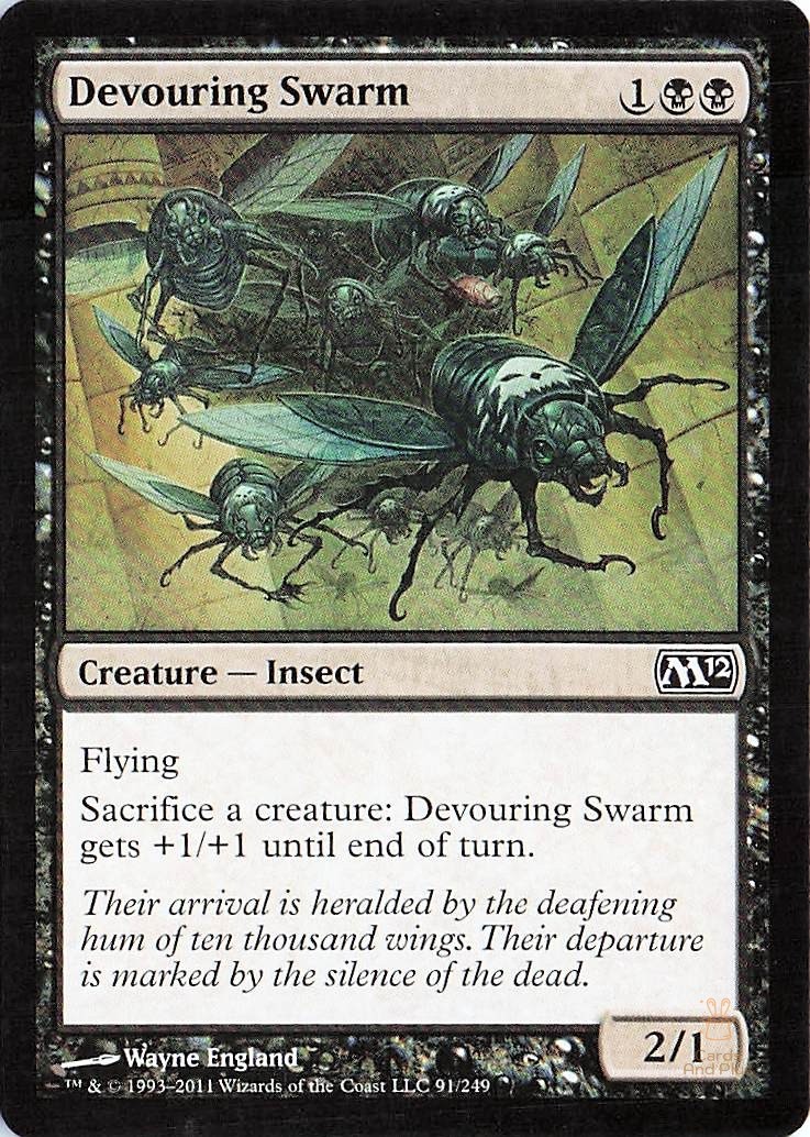 Devouring Swarm 91 Magic 2012 (M12) Common Magic: The Gathering NM