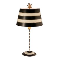 Schwarz Cremefarbig Klassisch Tischlampe Nachtlampe 1X60W/E27 38X79 [Cm]