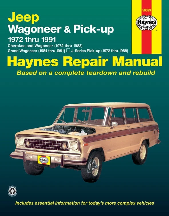 HAYNES Jeep Wagoneer e copertura pick-up Wagoneer (1972-1983), Grand Wagoneer