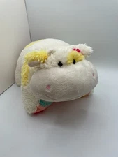 Pillow Pets Scented Banana Tropical Cow Large 18" Fern Leaf Hibiscus Flower