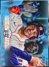 2025 Topps Stadium Club - Yainer Diaz #26 Light Blue Foil