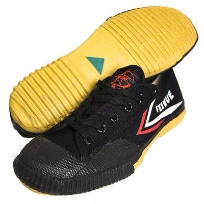 Feiyue Shoes - Size 43, Black, Top One, Green Triangle