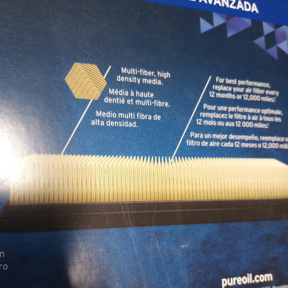 Воздушный фильтр A25635 Purolator для Jeep Compass Patriot Dodge калибр 2007-2010 B3 - Изображение 4 из 4