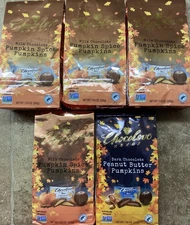 5 CHOCOLOVE Pumpkin Spice Chocolate Bites & Dark Chocolate Peanut Butter 7.05oz