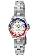 Invicta Women's Watch Pro Diver Stainless Steel Case White Dial Bracelet 8940