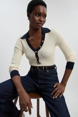 Karen Millen Stricktop Damen Relaxed Luxe Tops