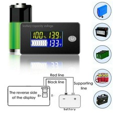 LCD Digital Display Moniter Meter Multi-functional Battery Capacity Indicator