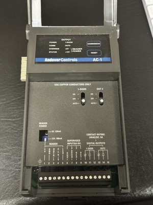 Lot of 2 Schneider Electric AC-1 Andover Controls Access Control Modules