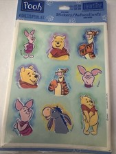 New Disney Pooh  Friends Stickers 4 Sheets. Tigger, Pooh, Piglet Heartline
