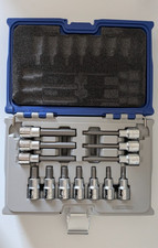 Image of Expert by Facom E032906 13 Piece 1/2" Drive Hexagon Bit Socket Set 4-12mm