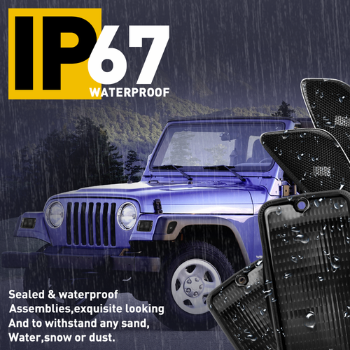 For 1997-2006 Jeep Wrangler TJ Smoked Side Marker Lamps+Bumper Signal Lights NEW - Picture 5 of 12