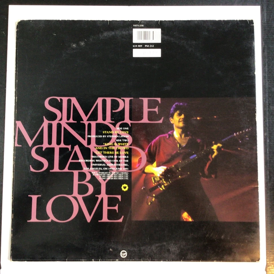 Simple Minds  - Stand By Love - 12" Vinyl Single Numbered c/w Booklet EX/V.G - Image 2 of 4
