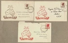 Australia 1952 Smyth Map  KGVI FDC Cover x3