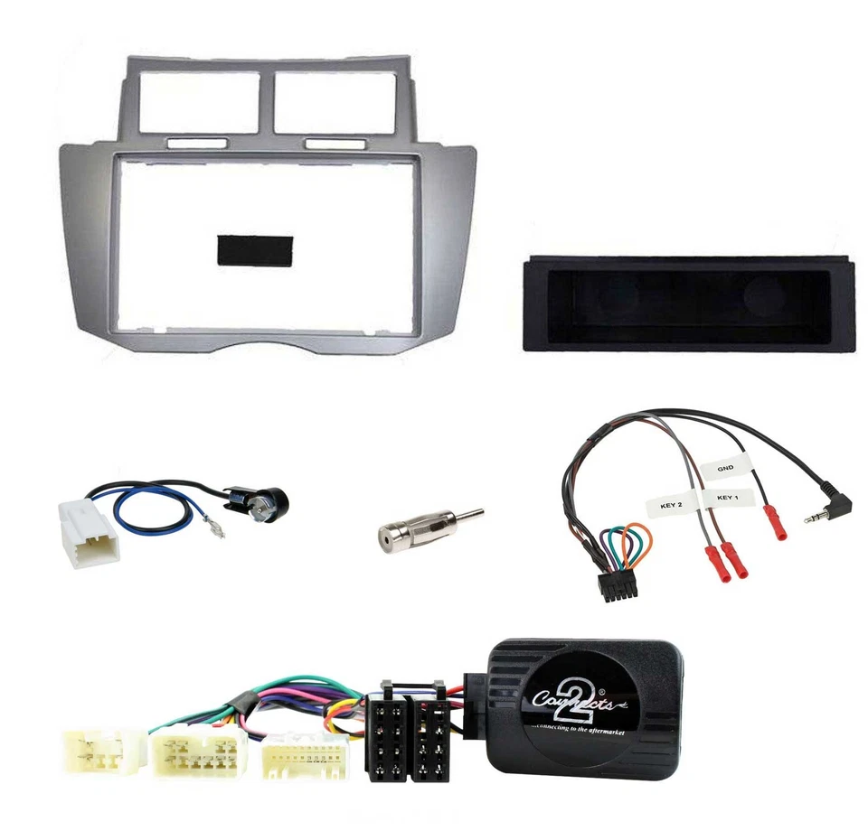 JVC Bluetooth Lenkrad USB DAB CD Autoradio für Toyota Yaris 2007-2011 silber - Bild 3 von 4