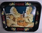 Vintage 1981 Coca-Cola Santa Claus Christmas Metal Serving Tray Markatron