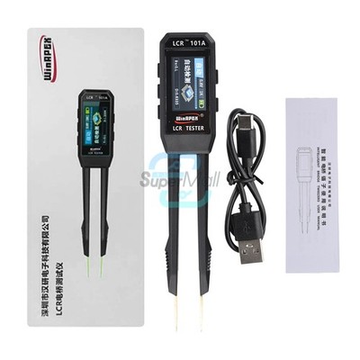 Digital Smart Bridge Tweezer LCR SMD ESR Tester Ohm Capacitance Test Multimeter