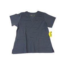 WonderWink HP High Performance V-Neck Scrub Top Pewter Gray 6412A Mens Large NWT
