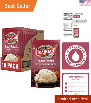 Baby Reds Mashed Potatoes - Gluten-Free, 100% Real Idaho Potatoes, Pack of 10