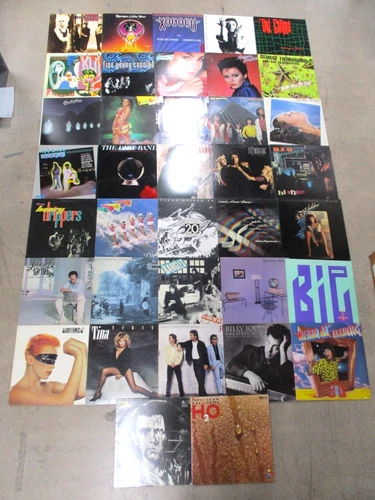 Lot(37) 1980s 12"/33rpm Vinyl Records Prince,REO,Fleetwood,Go-Go's,Elton,B. Joel