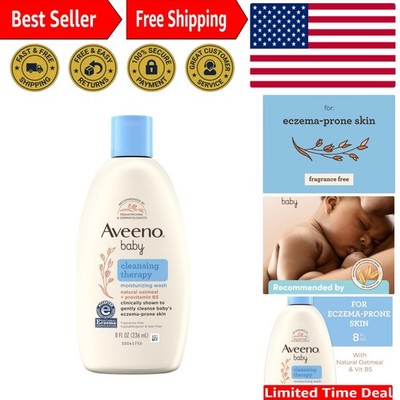 Cleansing Therapy Baby Wash - Hypoallergenic, Tear-Free, 8oz for Sensitive Skin