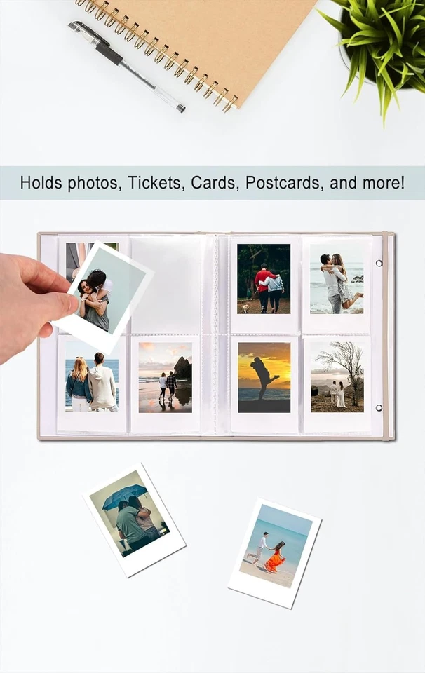 Mini álbum de fotos Polaroid 208 fotos libro de fotos de 2x3 pulgadas para Fujifilm Instax Foto 2 de 4