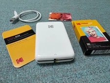 Kodak Step Mobile Instant Photo Printer + box of 20 Zink sheets TESTED WORKING