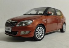 Old version 1/18 Skoda Octavia car model antique bronze orange