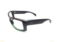 Maui Jim Sunglasses Equator 848-15 Matte Black w Olive Interior Wraparound Frame