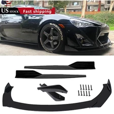 Front Bumper Lip Chin Spoiler Body Kit Splitter Side Skirt For Scion tC xB FR-S