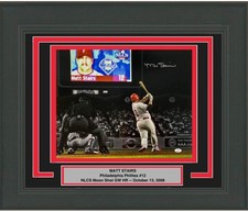 FRAMED Autographed/Signed MATT STAIRS Moon Shot Phillies 16x20 Photo JSA COA