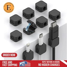 Magnetic Cable Clips  Cord Holder, Under Desk Cable Management