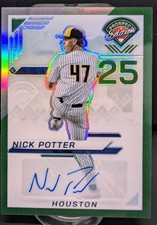 2025 Panini Prospect Edition Nick Potter Green Holo Prospect Ticket Signatures 