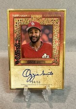 2025 Topps Gilded Ozzie Smith Gold Frame Hall Of  Fame Auto Rose Gold /50