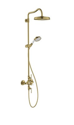 Hansgrohe Showerpipe Axor Montreux with 16572950 Brushed Brass